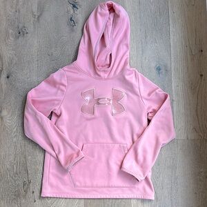 Under Armour Pink Hooded Sweatshirt - size 10